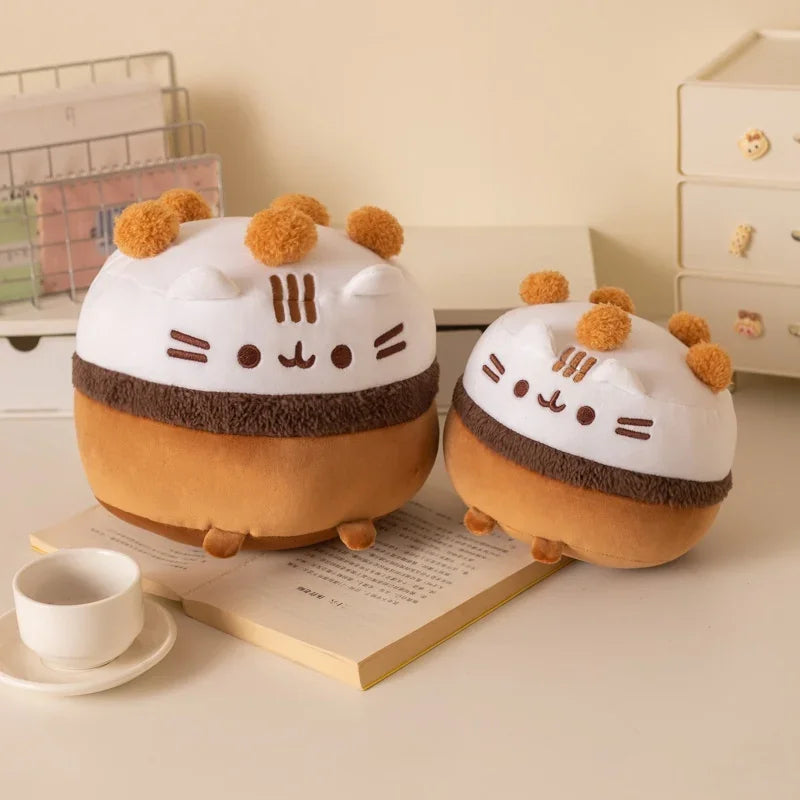 Ice Cream Bowl Kitten Plush Toys
