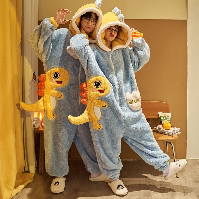 Kigurumi Cat Onesie Winter Warm Sleepwear