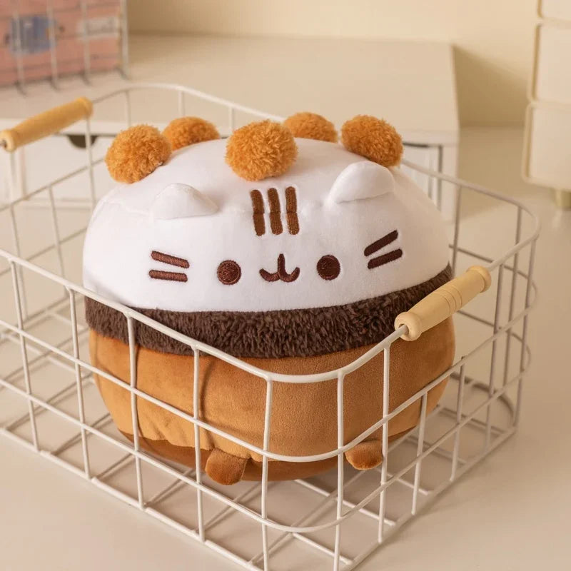 Ice Cream Bowl Kitten Plush Toys