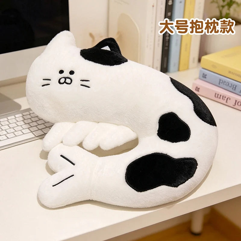 Shrimp Cat Plush Toys Nap Pillow