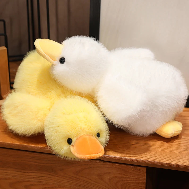 Down Duck Plush Toy Soft Soothing Duck Pillow For Sleeping