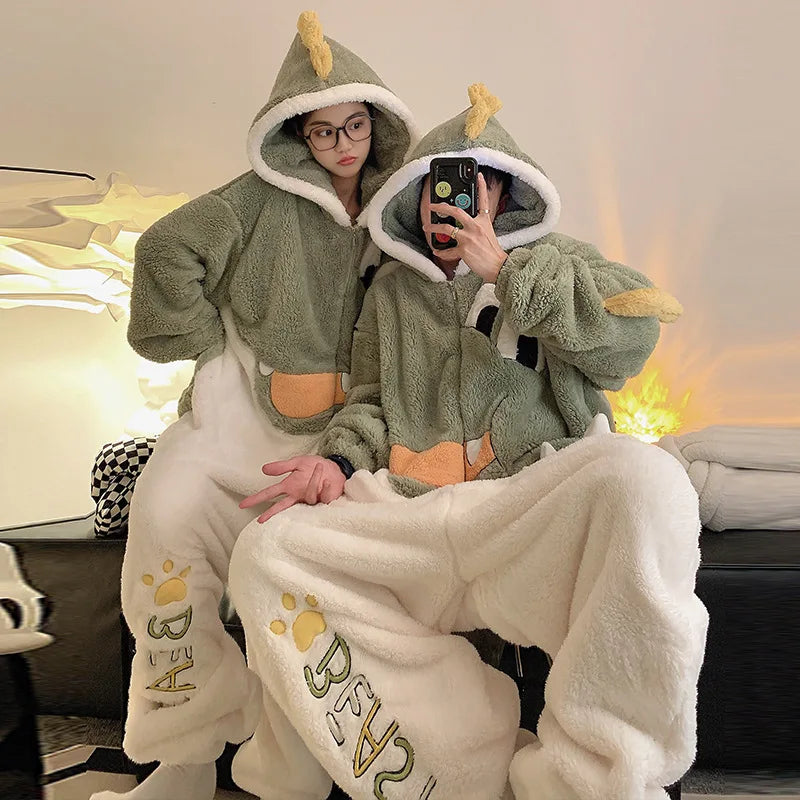 Kigurumi Cat Onesie Winter Warm Sleepwear