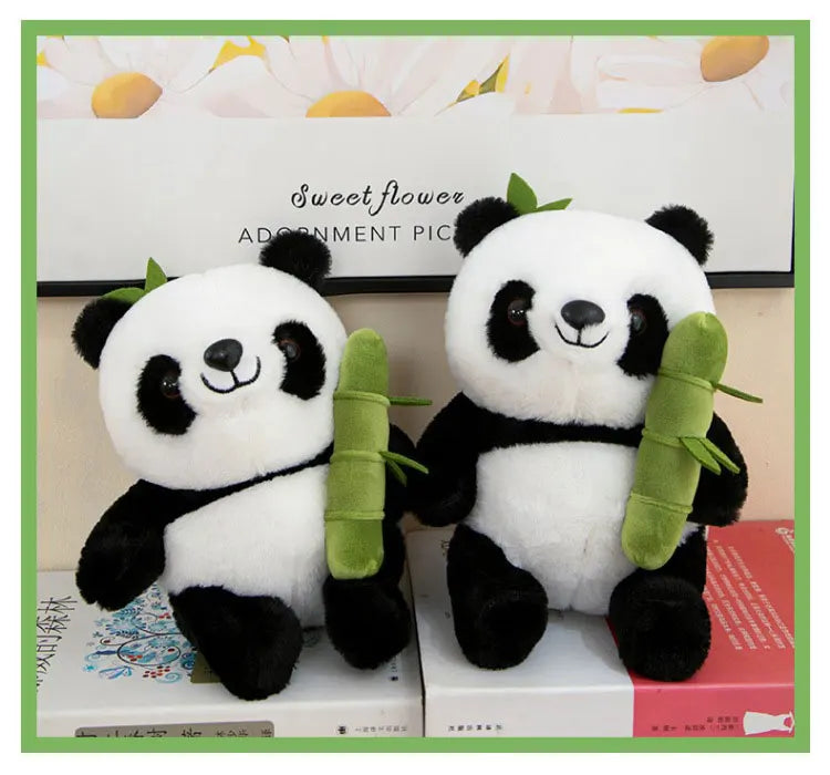 Panda & Bamboo Buddy Plush Set