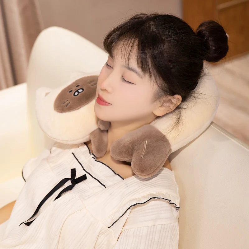 Shrimp Cat Plush Toys Nap Pillow