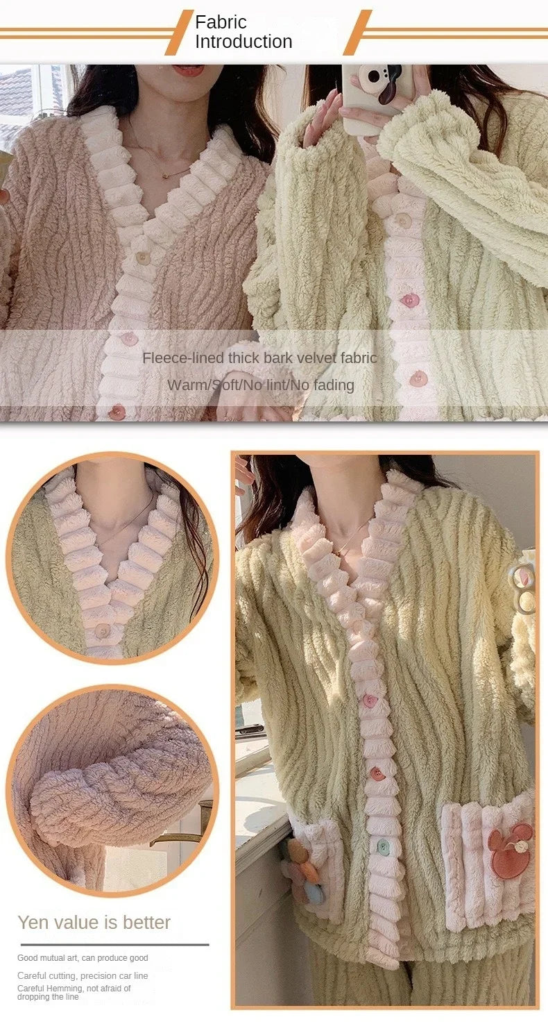 DreamyDew Flannel Lounge Set