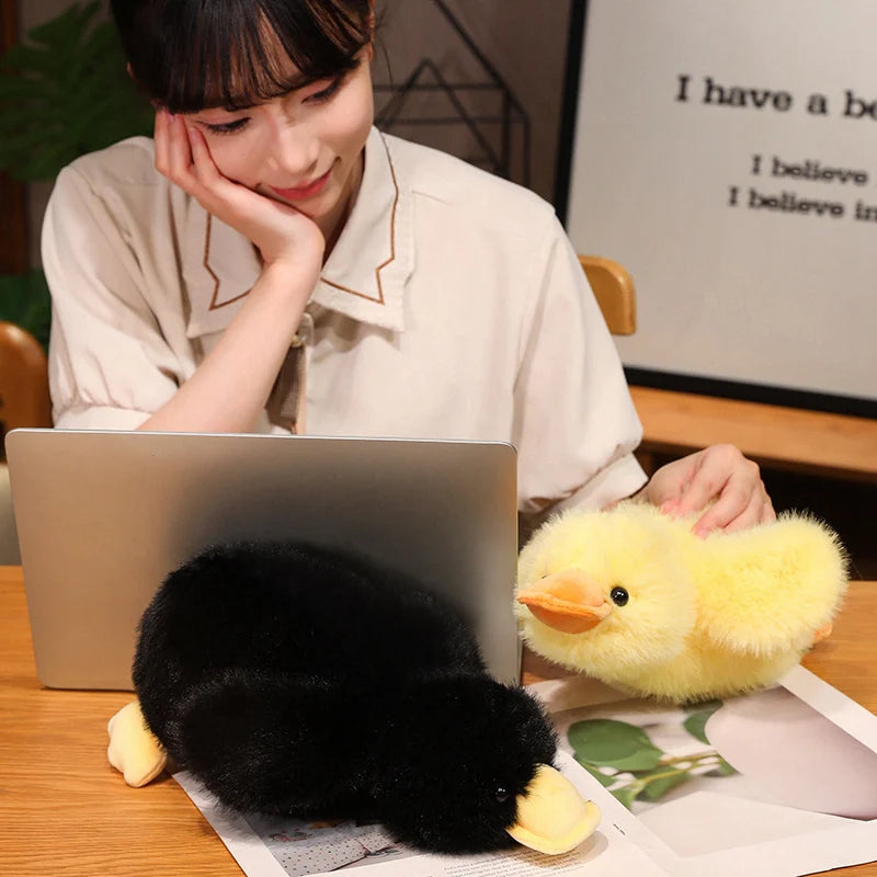 Down Duck Plush Toy Soft Soothing Duck Pillow For Sleeping