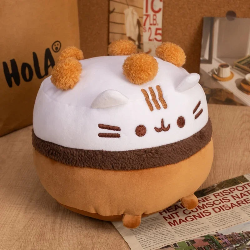 Ice Cream Bowl Kitten Plush Toys