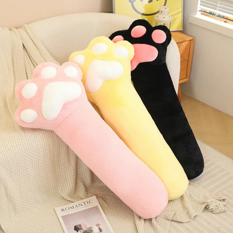 Cat's Paw Long Plush Throw Pillow