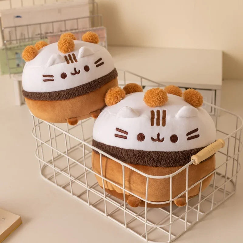 Ice Cream Bowl Kitten Plush Toys