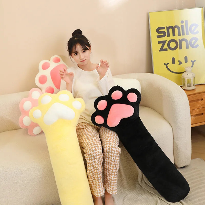 Cat's Paw Long Plush Throw Pillow