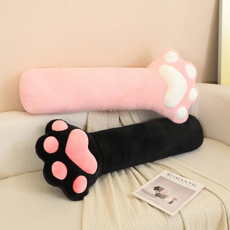 Cat's Paw Long Plush Throw Pillow