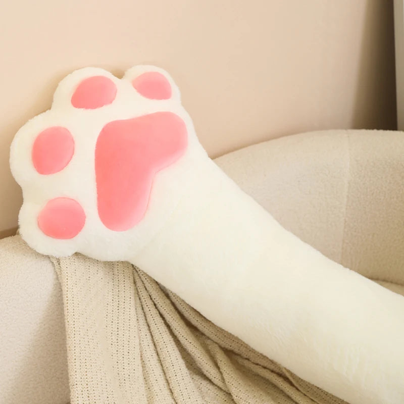 Cat's Paw Long Plush Throw Pillow